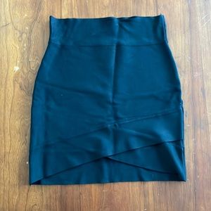 BCBG Black Bodycon Mini Skirt